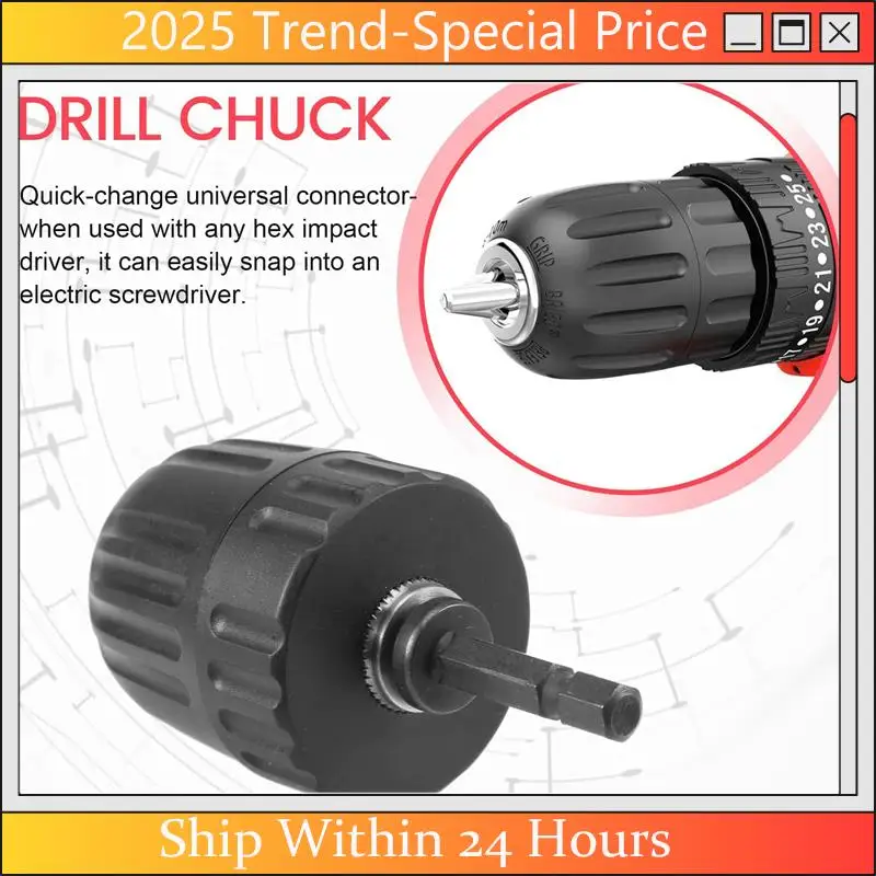 

Новый 2 шт. набор адаптеров для ручного патрона, сверхмощный бесключевой сверлильный патрон 10 мм с адаптером, аппаратные средства
