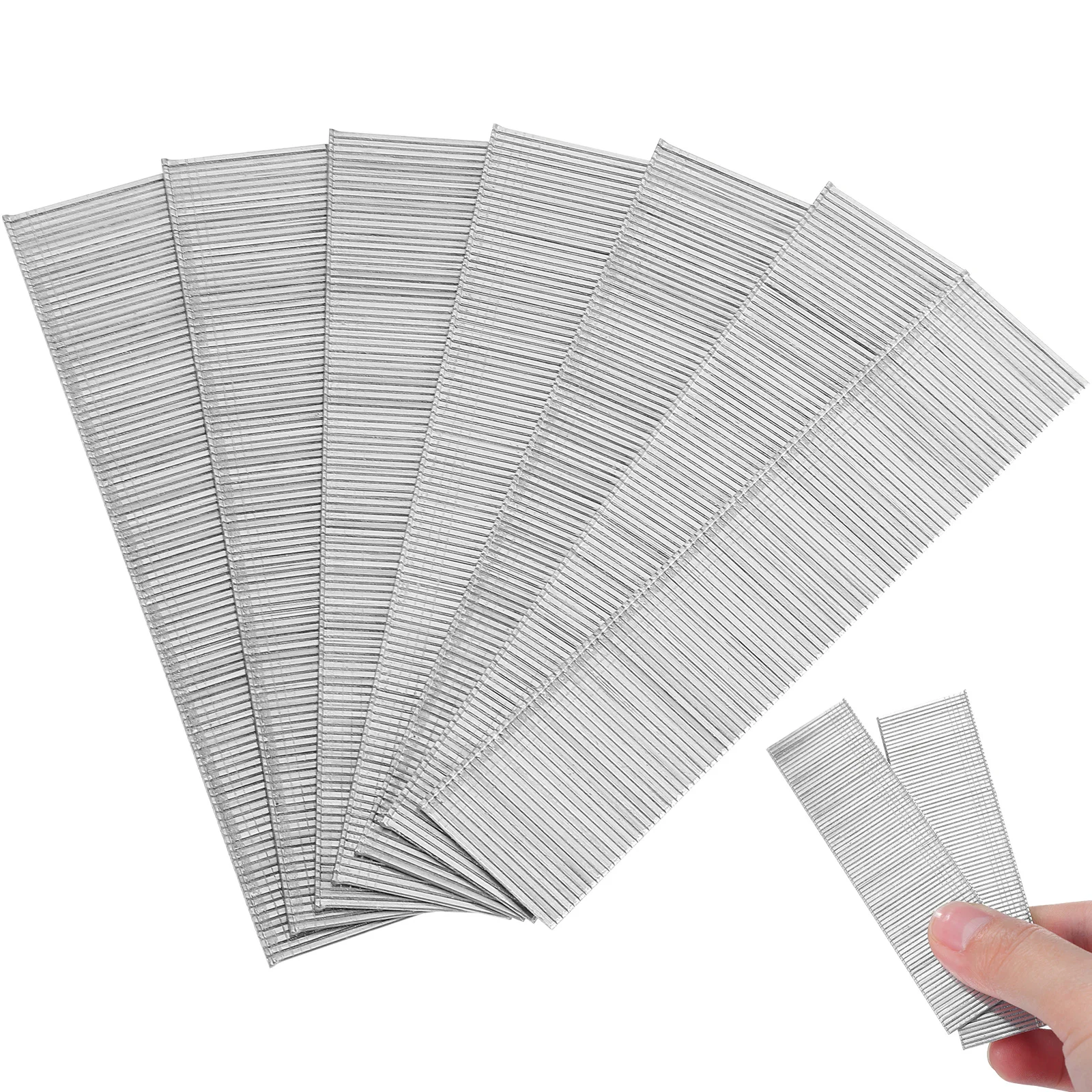 2 Boxes Steel High Strength Straight Finishing Nails Galvanized Rust Resistant Woodworking Fasteners For Trim Baseboards