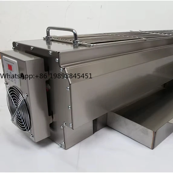 

Houshan Commercial Charcoal Grill T2 Model Stainless Steel Outdoor Barbecue Grill 1 Burner Temperature Control Flame Safety