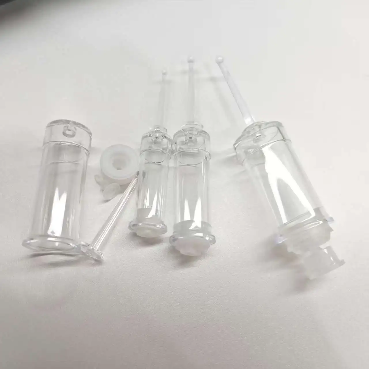 100 peças 1ml 2ml 3ml 5ml uso quebrável push-pull seringa descartável garrafa cosmética para distribuição de essência loção de água e creme