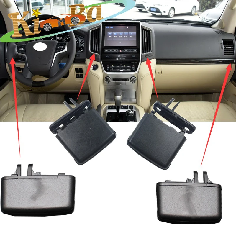 

KIMBA For Toyota Land Cruiser LC200 FJ200 2008-2017 Black Air Conditioner Outlet A/C Air Conditioning Vents Tab Clip Repair Kit