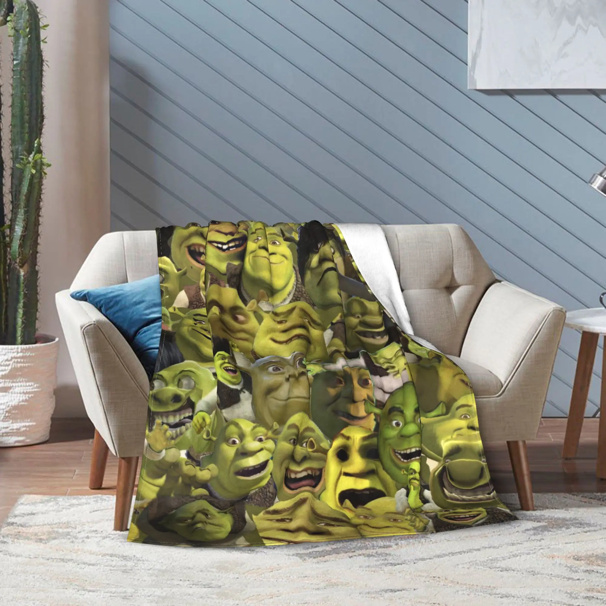 بطانية ميمي مخملية للخريف/الشتاء متعددة الوظائف خفيفة الوزن للسرير لحاف خارجي #5