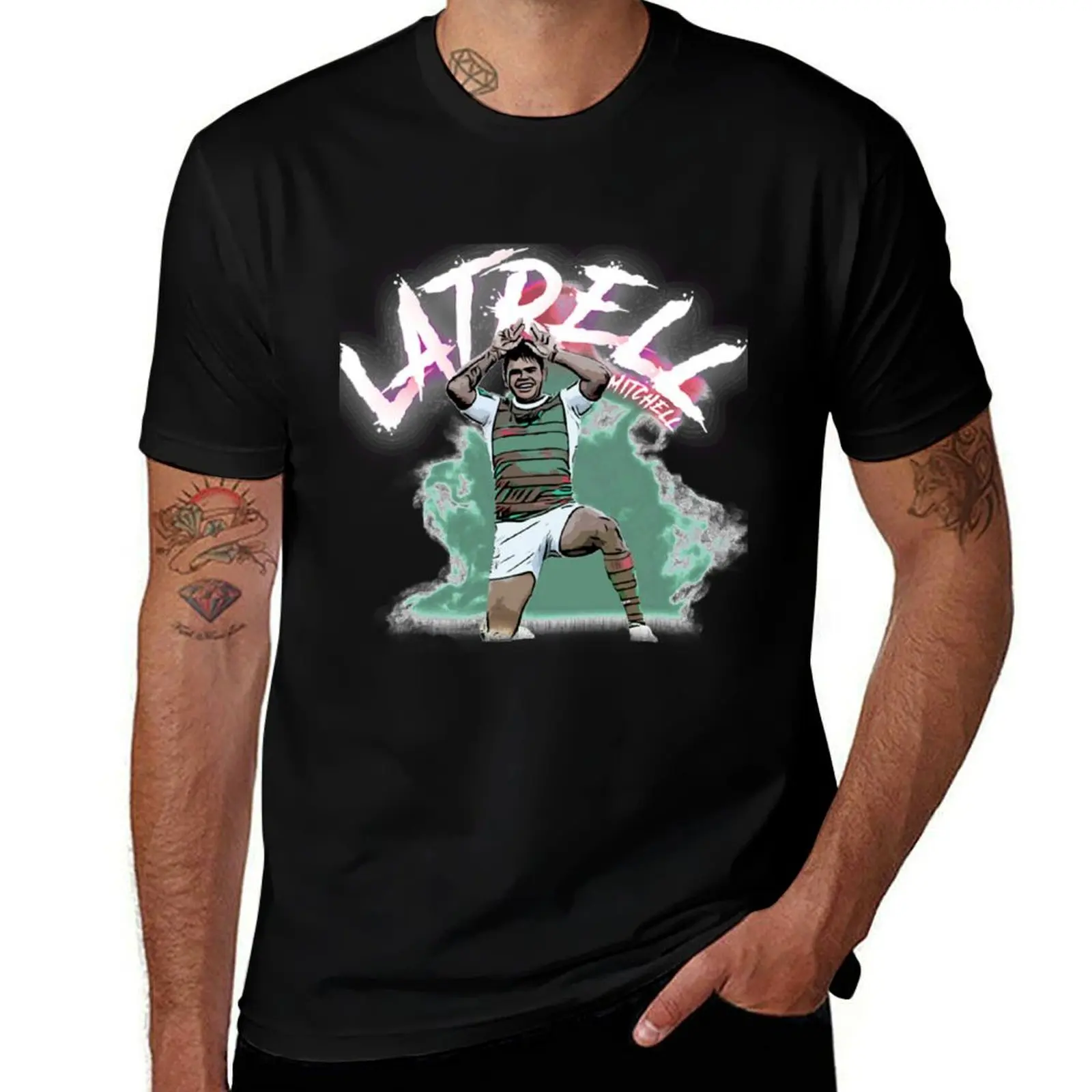 Latrell Mitchell T-Shirt Functional Casual Short Sleeve Tee T-Shirt
