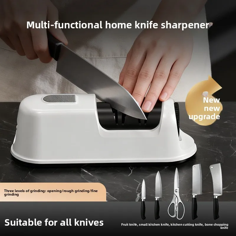 Hot Sale Electric Knife Sharpener Household Sharpener Artifact Multifunctional Automatic Charging Small Knife Sharpener