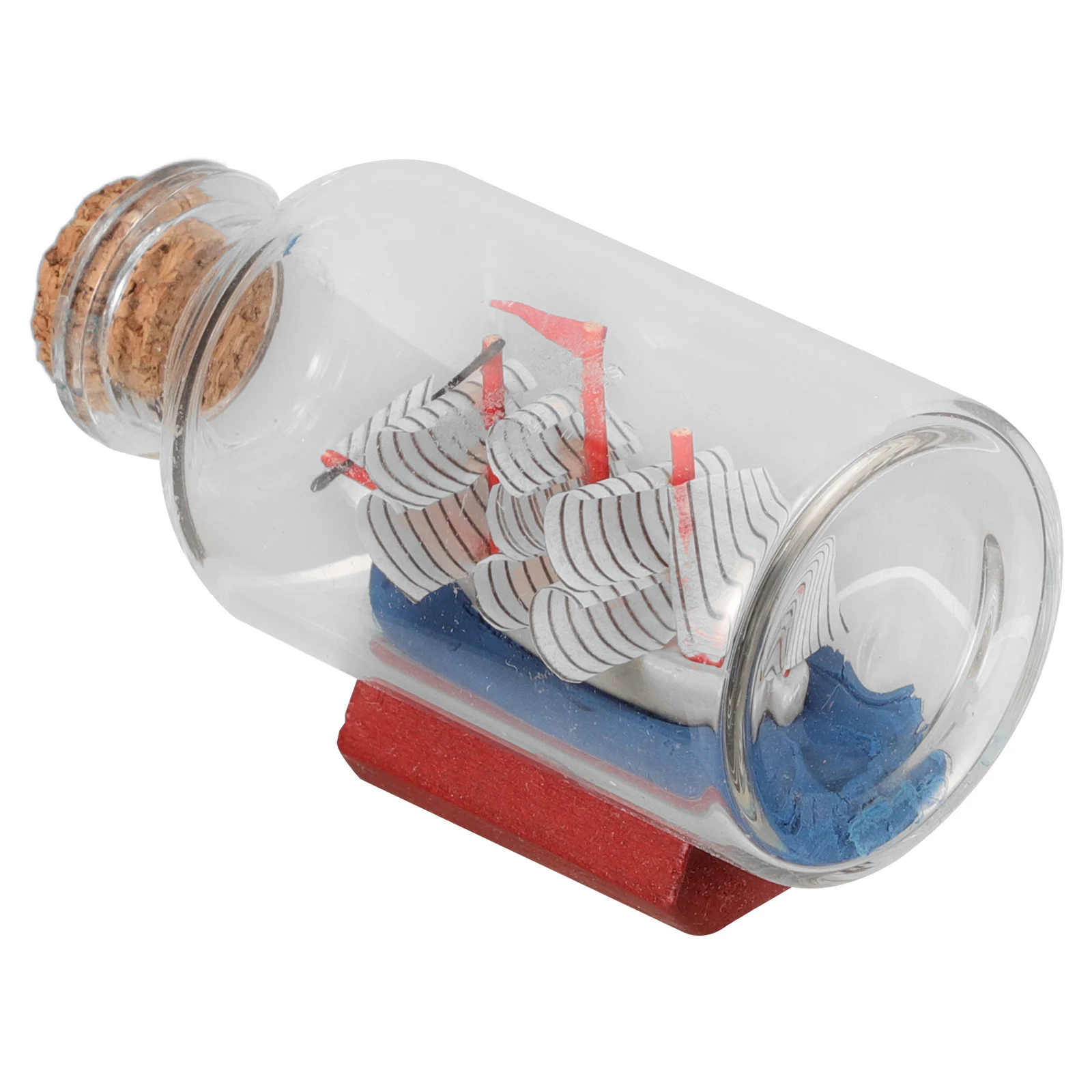 

Design with Sailboat Inside Elegant Glass Display Piece for Desktop Style