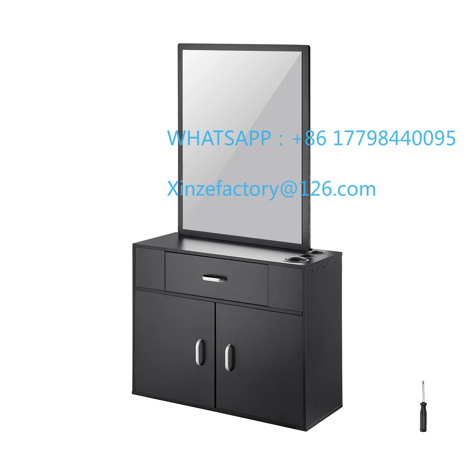 

Customizable SucceBuy Salon Organizer Wall-Hanging Unit for Hairdressers Complete