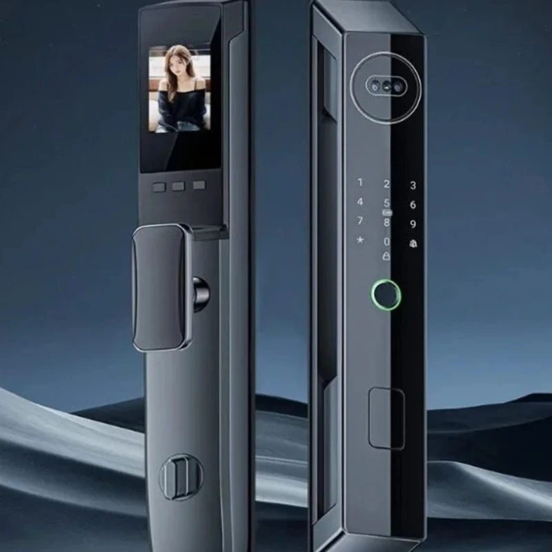 3D Face Recognition Automatic Fingerprint Lock Password Lock Peephole Viewer Smart Lock3D Face Recognition Automatic Fingerprint