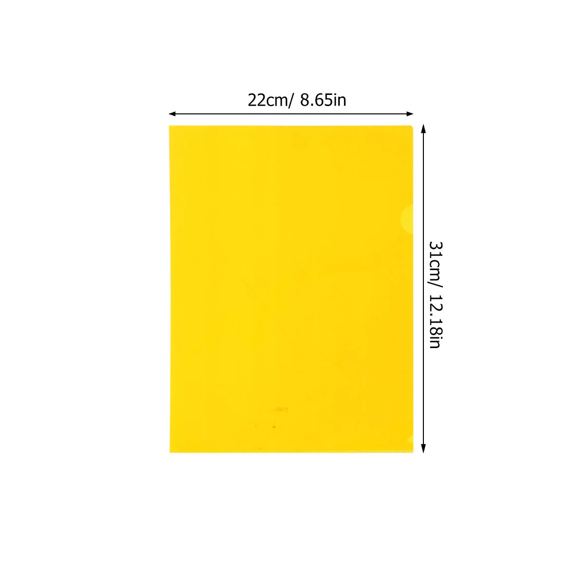 

20Pcs Clear Document Folder A4 Paper Filing L Shape Convenient Time Saving Office File Organizer Transparent Document Folder