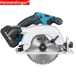 18 V Rechargeable Battery Powered 185mm 7inch Wood Stone Adjustable Cordless Electric Circular Saw with External Rotor Motor