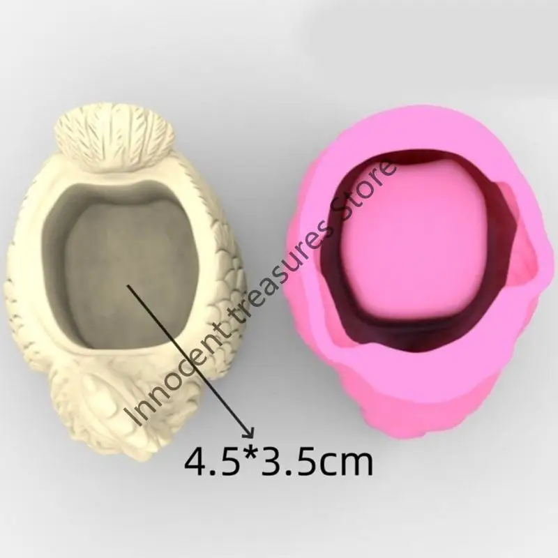 

3XUA Rooster Concrete Moulds Vase Mold Silicone Material for Any Occasion