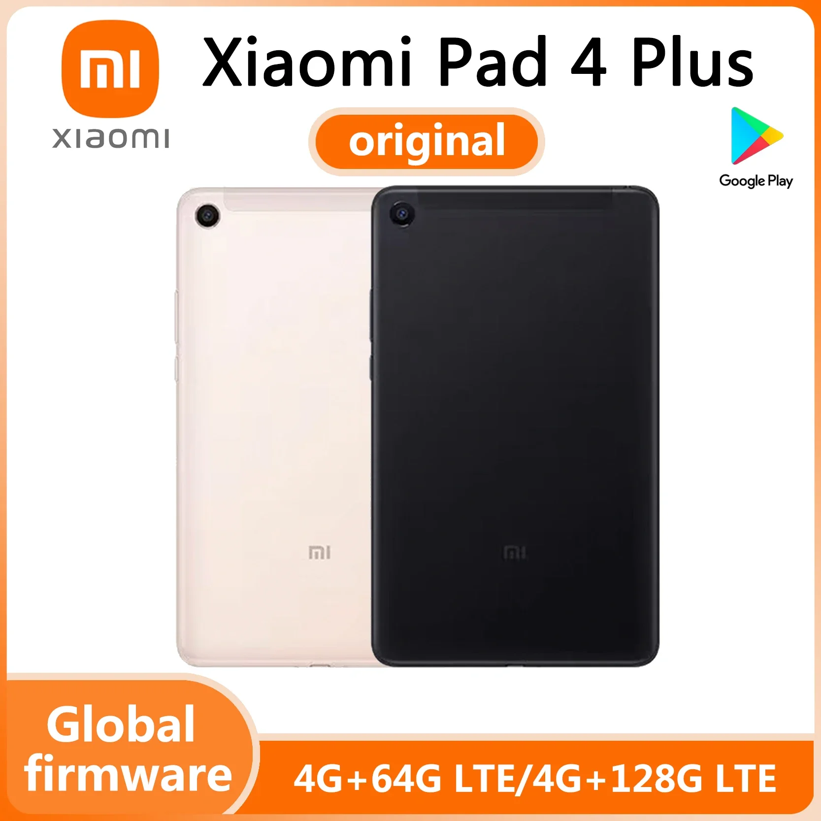 Xiaomi Pad 4 Plus LTE (4G 64G/4G 128G) GSM Unlocked 10.1