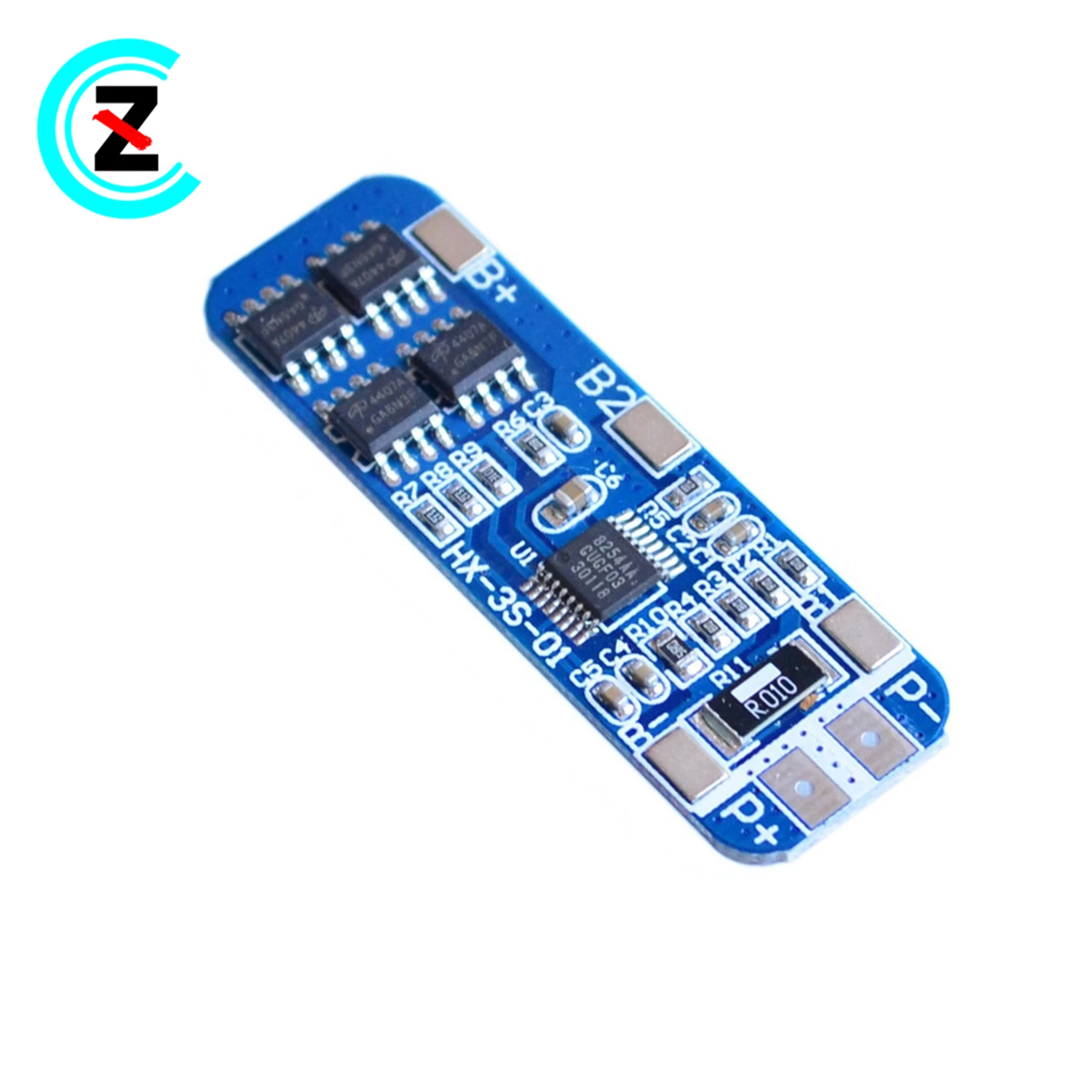 5pcs  3 strings of 12V18650 lithium battery anti-overcharge and overdischarge peak 10A overcurrent protection protection board