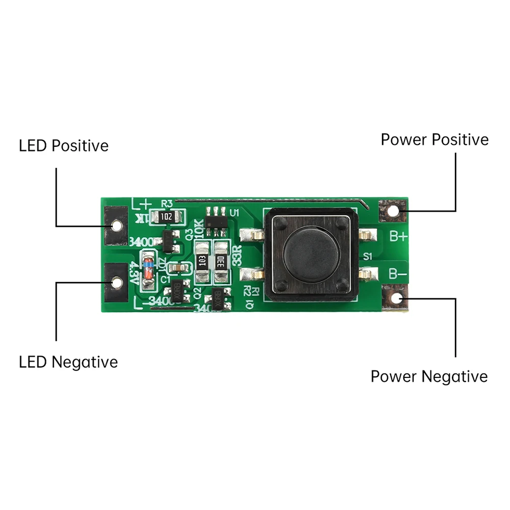 DC 3V-12V Flashing Module with 3 Mode High Brightness General Brightness Flashing Light Car LED Lighting Control Driver Board