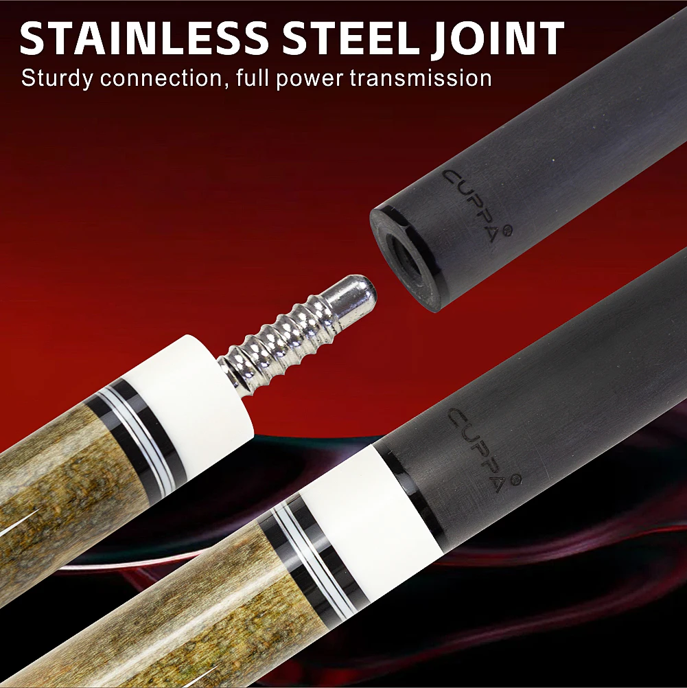 Billiards Cue Case Set Carbon Fiber Pool Cue Stick 12.5mm Tip Size With Pool Cue Set Billiards Accessories
