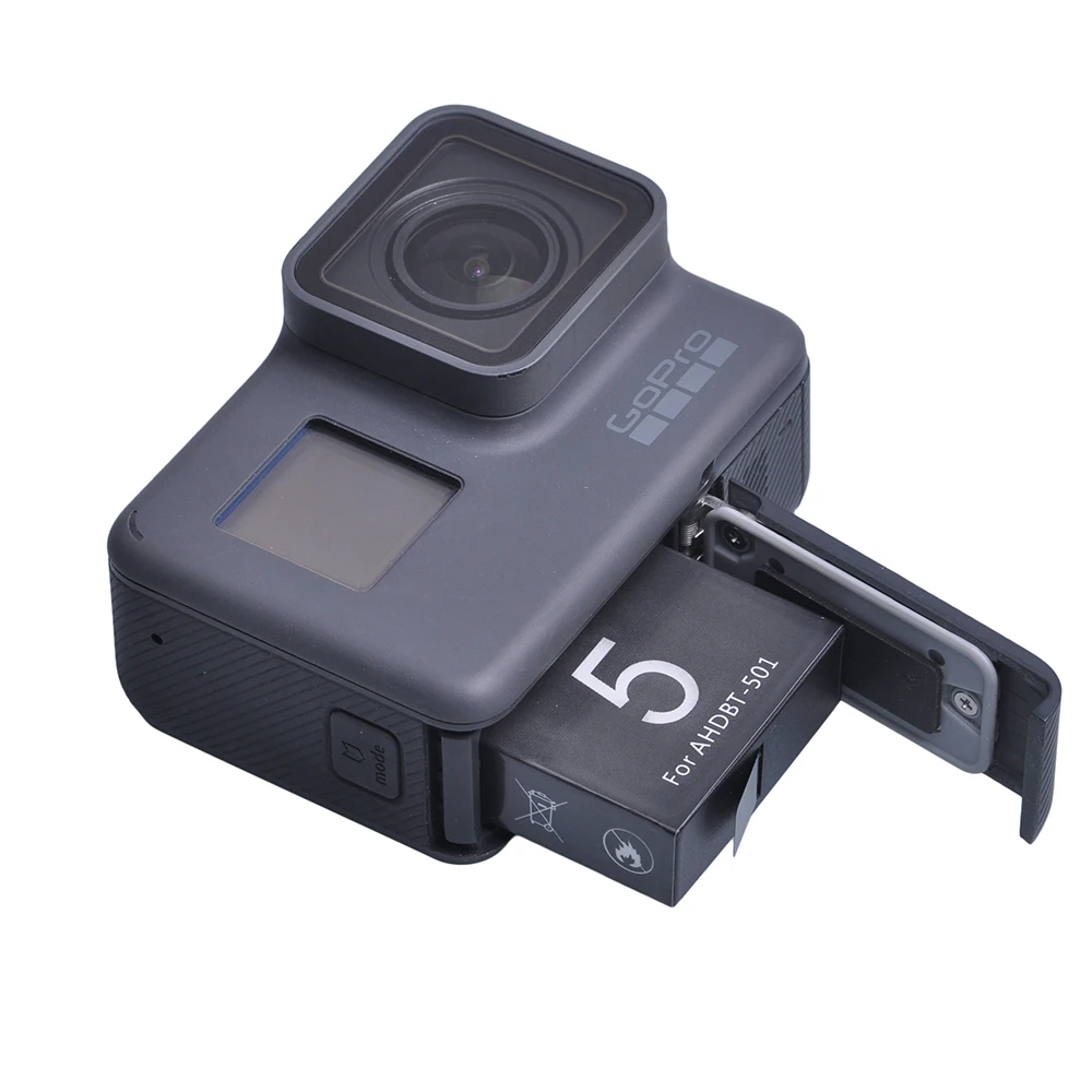 بطارية 1600 مللي أمبير AHDBT-501 + شاحن مزدوج LED لبطارية Gopro Hero 5، Hero 6، Hero 7 Black، Hero 2018 Go pro Hero7