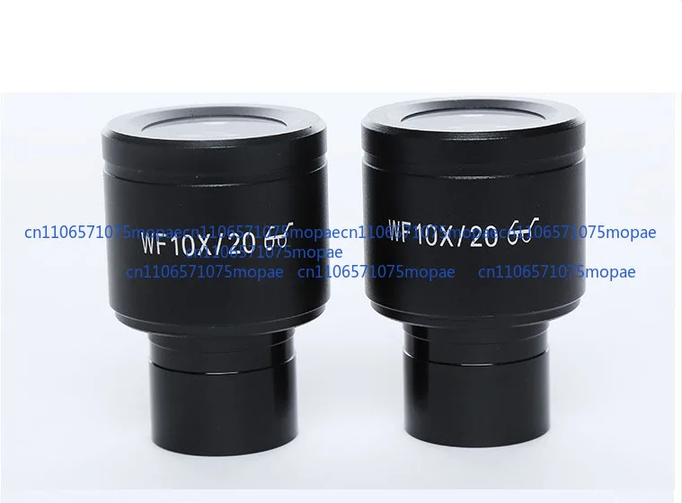 2 pcs WF10X High Eye-point Eyepiece FOR Biological Microscope 23.2mm