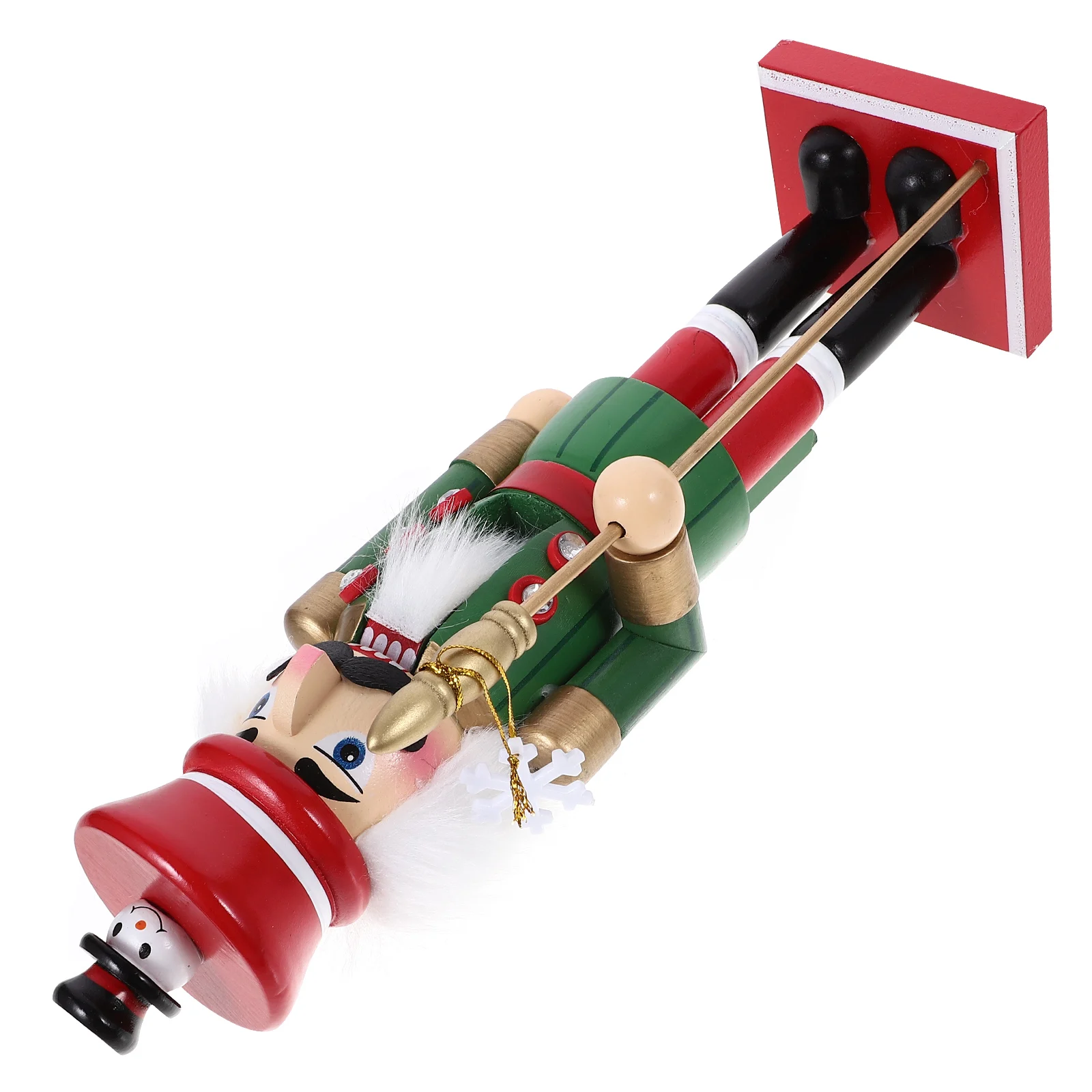 

Wooden Nutcracker Ornament Christmas Decor Holiday Festival Home Decoration Room Table Figurine Xmas Nutcrackers for Coffee