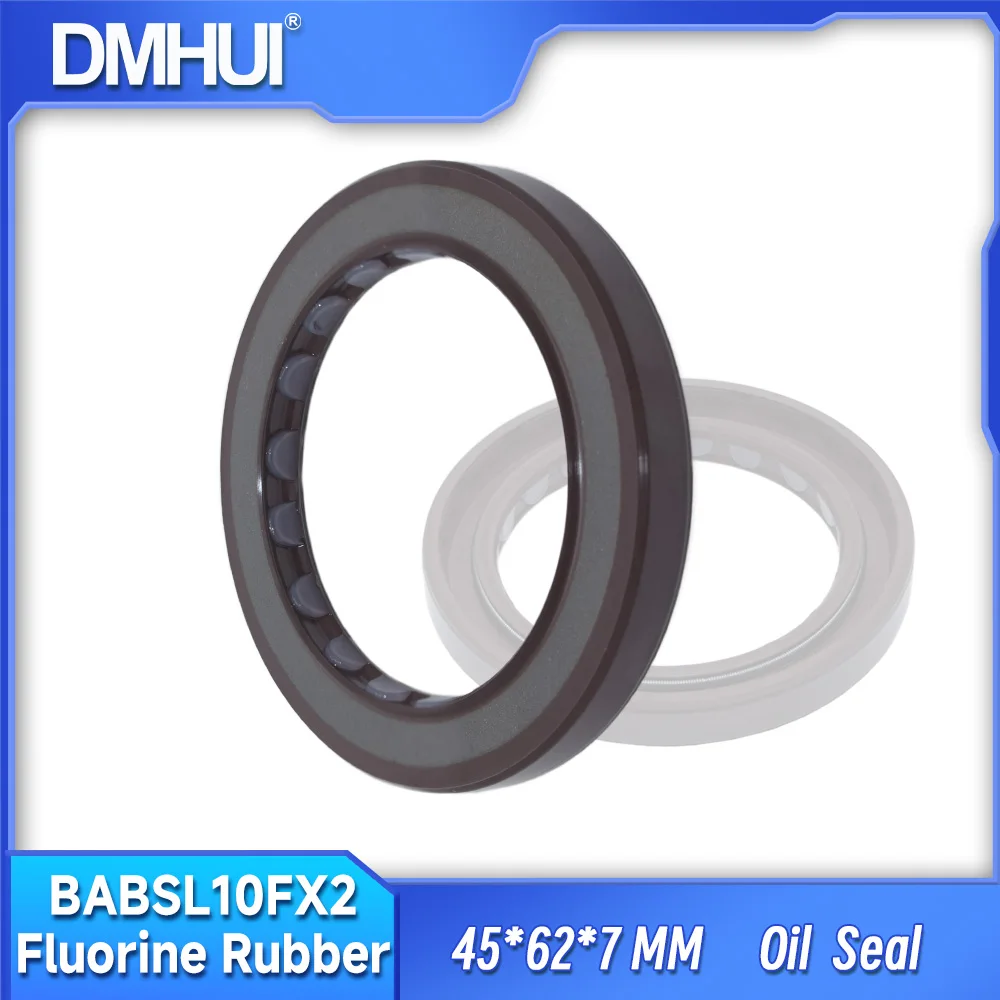 

DMHUI HCV70 Pump Parts Sealing Ring 45x62x7mm - BABSL10FX2 Type FKM Rubber Durable Rotary Shaft Oil Seals for Rexroth A6VM55