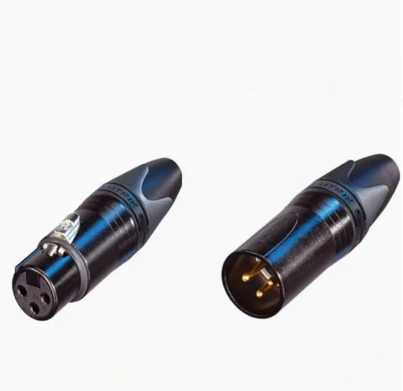 

5 шт. трехжильный XLR черный позолоченный сбалансированный штекер NC3MXX-B