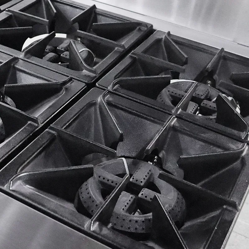 Commercial Standing 6 Burner Gas Stove With Oven And Grill Griddle Industrial Gas Range Stove Cooker Hot sales