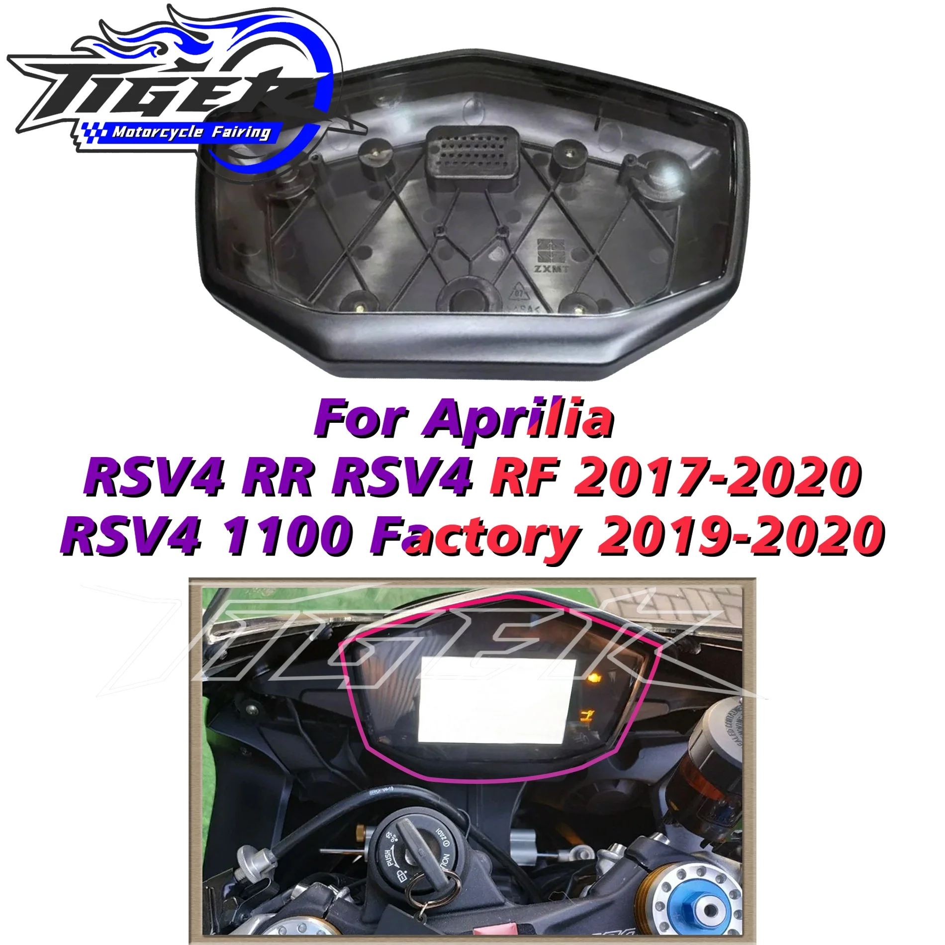 ABS Plastic Motorcycle Dashboard Cover Speedometer Case For Aprilia RS660 RSV4 VESPA300 2020-2024