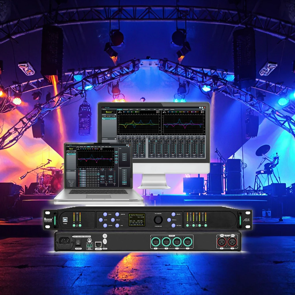 

High End Professional 2 Input & 4 Output Audio System With Metal Shell Digital FIR Audio Processor
