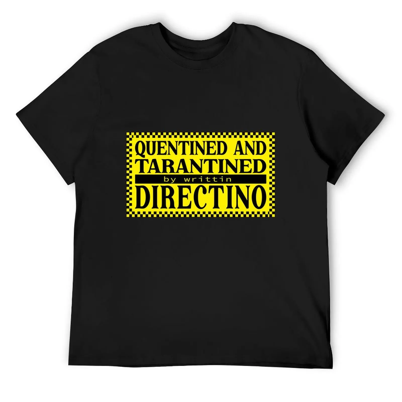 

Best selling Quentined and Tarantined by Writtin Directino T-Shirt T-shirts oversize for a boy men clothing