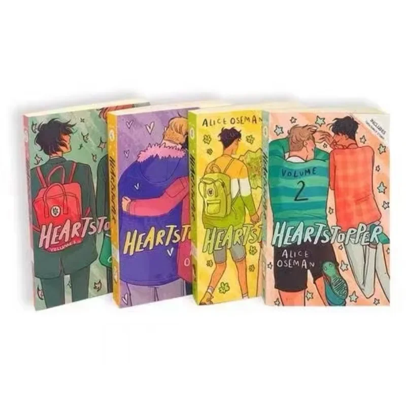 Imagem -04 - Alice Oseman Anime Sleeves Livros Série Heartstopper Quadrinhos Romance Conjunto a Livros para Ler Loja de Romance Volume a 5