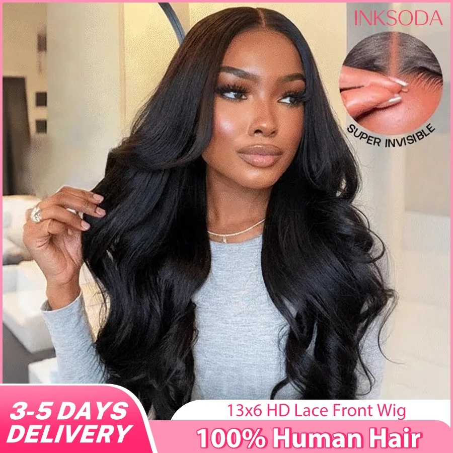 

Парик с волнистыми локонами 13x4 с кружевной передней частью, 220% плотность, 13x6 HD кружевной фронтальный парик из натуральных волос, предварительно выщипанный, 100% бразильские человеческие волосы