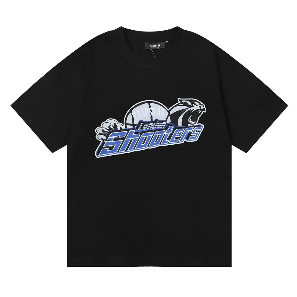 

Gangster Rap West Coast Pattern Black Retro Short Sleeve T-Shirt Men's and Women's Loose Plus Size Printed T-Shirt