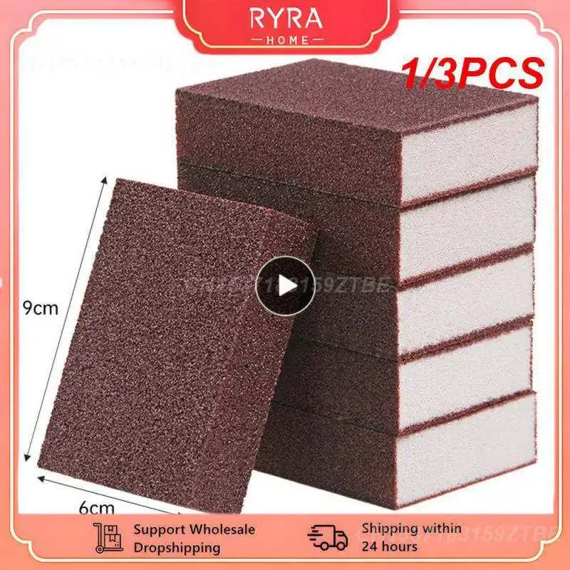 1/3PCS 2/Grill Cleaning Brick Block Barbecue Cleaning Stone BBQ Racks Stains Grease Cleaner Block Kitchen Rust Removal Tools