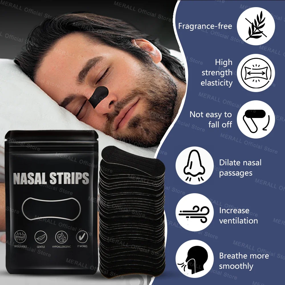 Breath Nasal Strips Sleeping Nose Strips Breathing Extra Strength Reduce Snoring Relieve Nose Patch Anti Snoring Nasal Strips