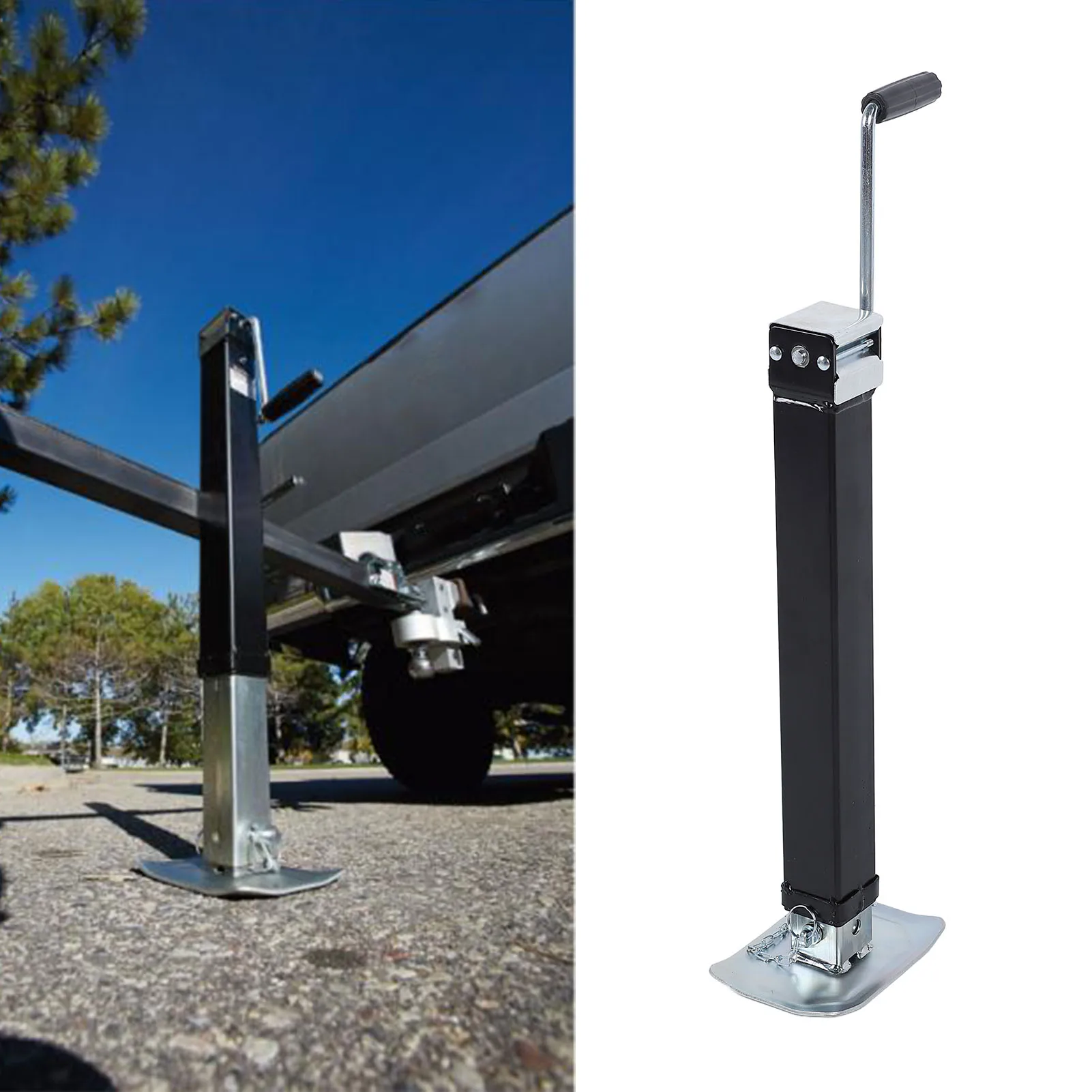 

Trailer Jack Stand Heavy Duty High Stability Trailer Jack Powerful Welding Mounting 8000 Lbs for Horse Utility Yacht Trailer