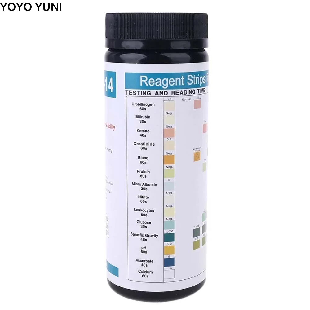 Professional Urobilinogen Nitrite Protein Test Strips 14 Parameter Urine PH Test Strips 14-in-1 Urinalysis
