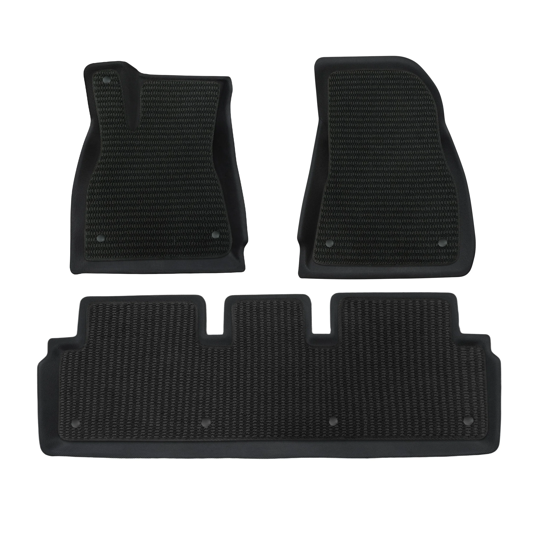 XPE Dual-Layer Floor Mats for Tesla Highland 3 – Removable Menis Top Layer, Waterproof & Easy-Clean