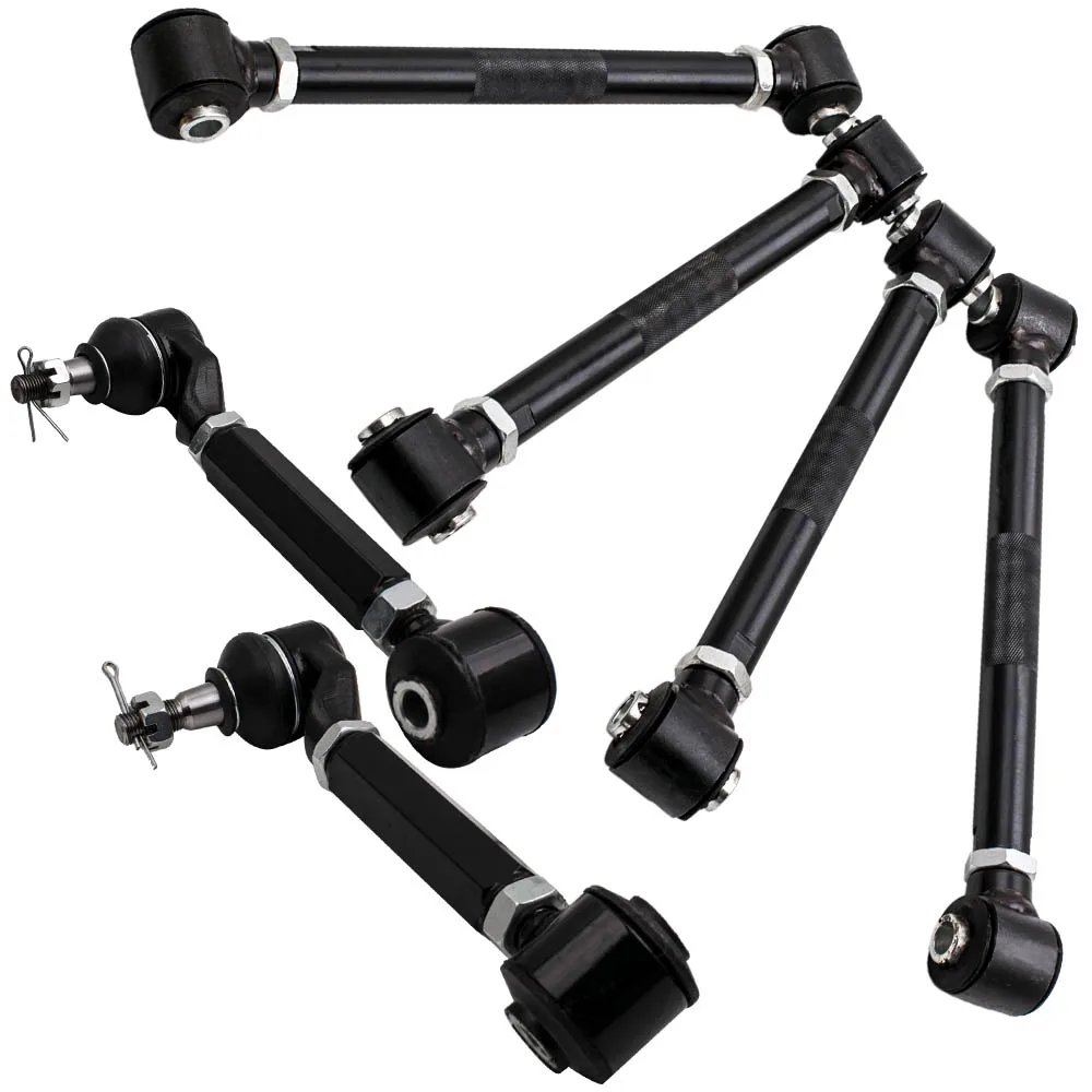 6 Pcs Rear Lower & Upper Camber Control Arms Toe for Acura TSX 2004 2005 2006 2007 2008