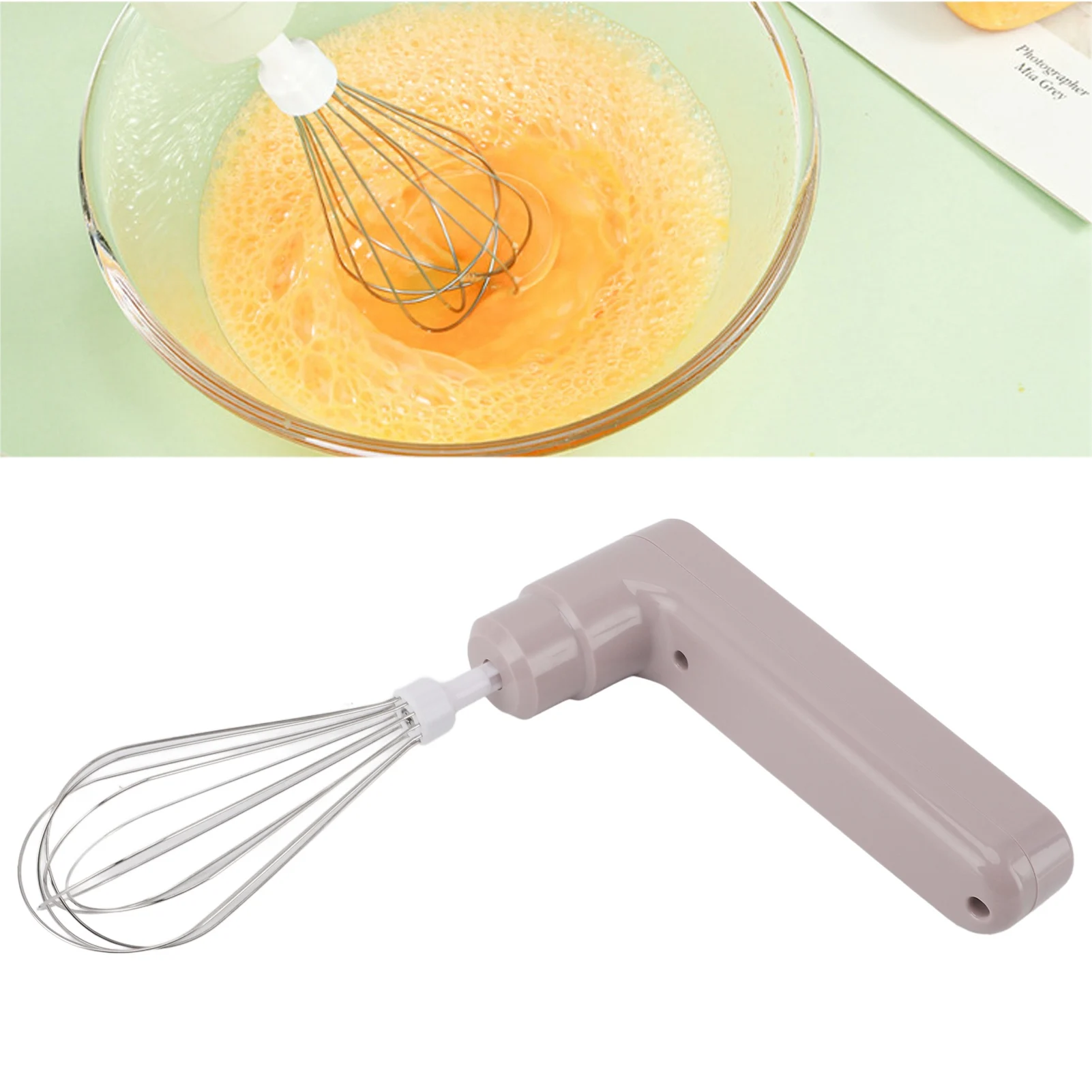 Electric Egg Beater 800mah Rechargeable Cordless Hand Blender Efficient Handheld Stick Mixer for Making Coffee Baking Bread