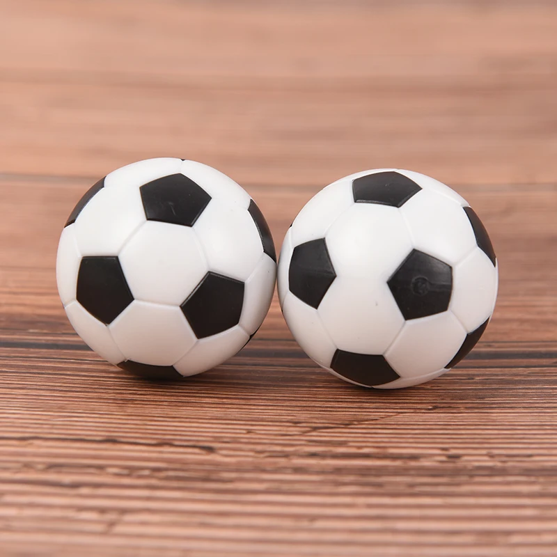 2pcs Black White Resin Football Table Soccer Table Ball Baby Foot Fussball 32mm