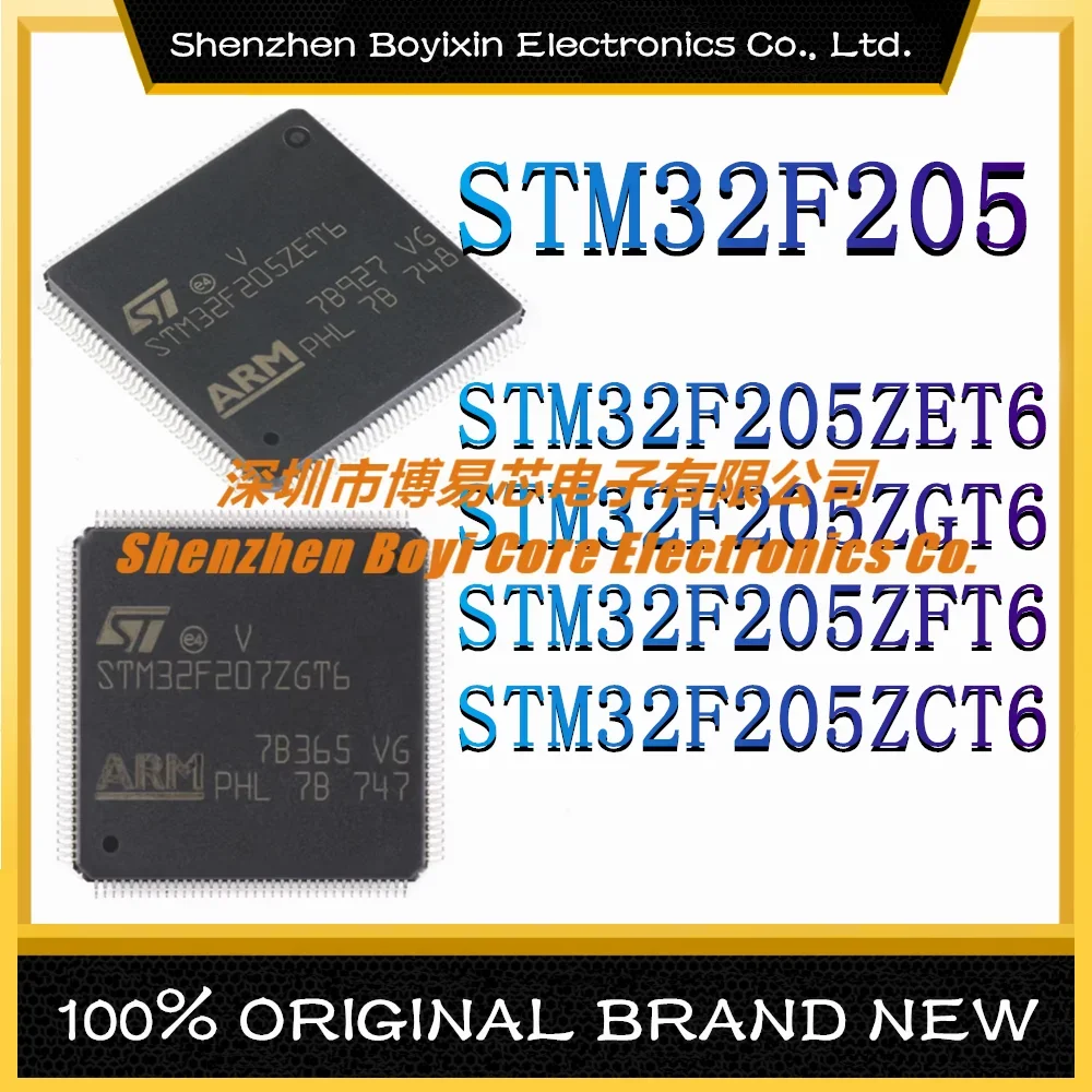 

STM32F205ZET6 STM32F205ZGT6 STM32F205ZFT6 STM32F205ZCT6 Package: LQFP-144 ARM Cortex-M0 120MHz New Original Genuine