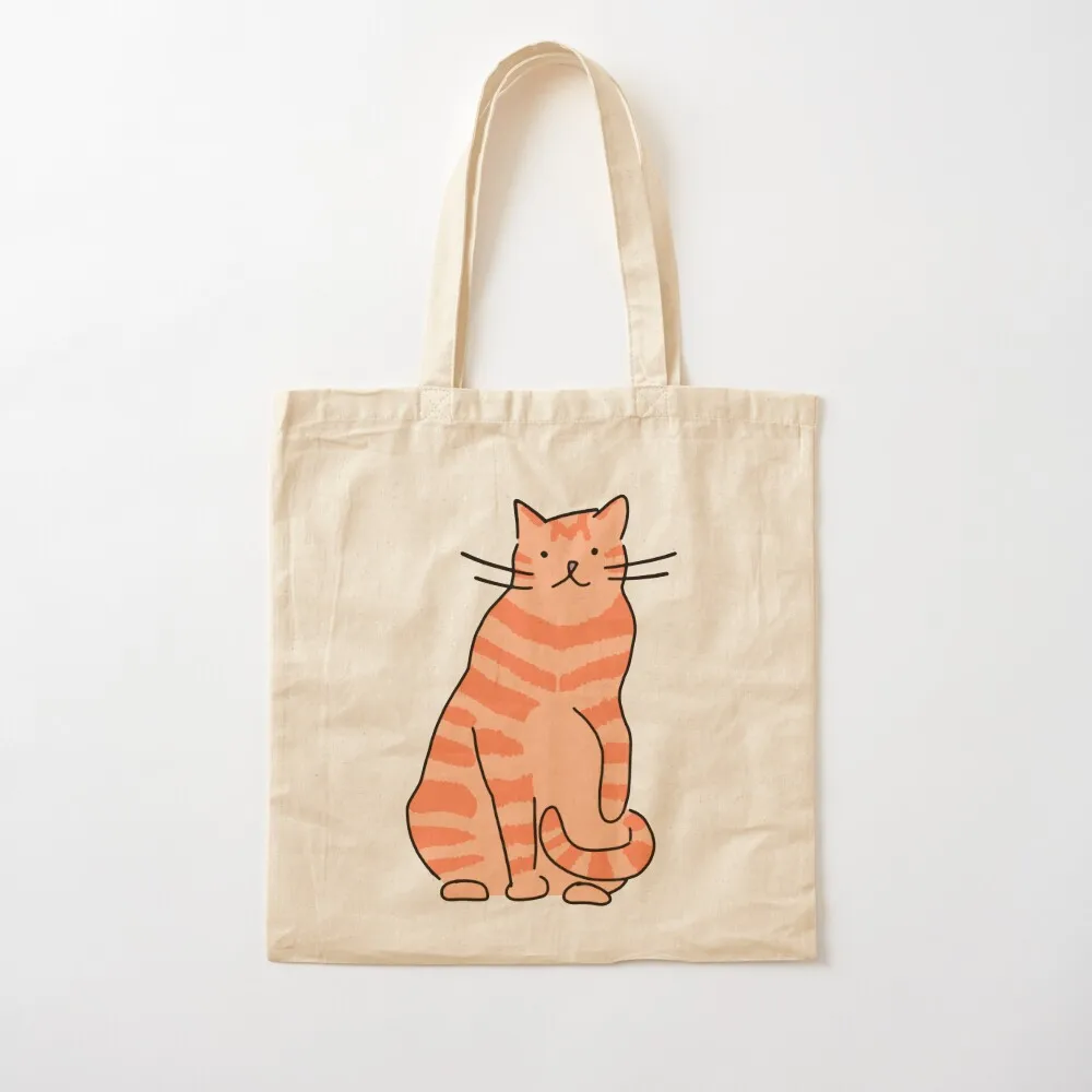 

Playful Stripey Ginger Cat Tote Bag Cloth bags canvas bags Women's bags