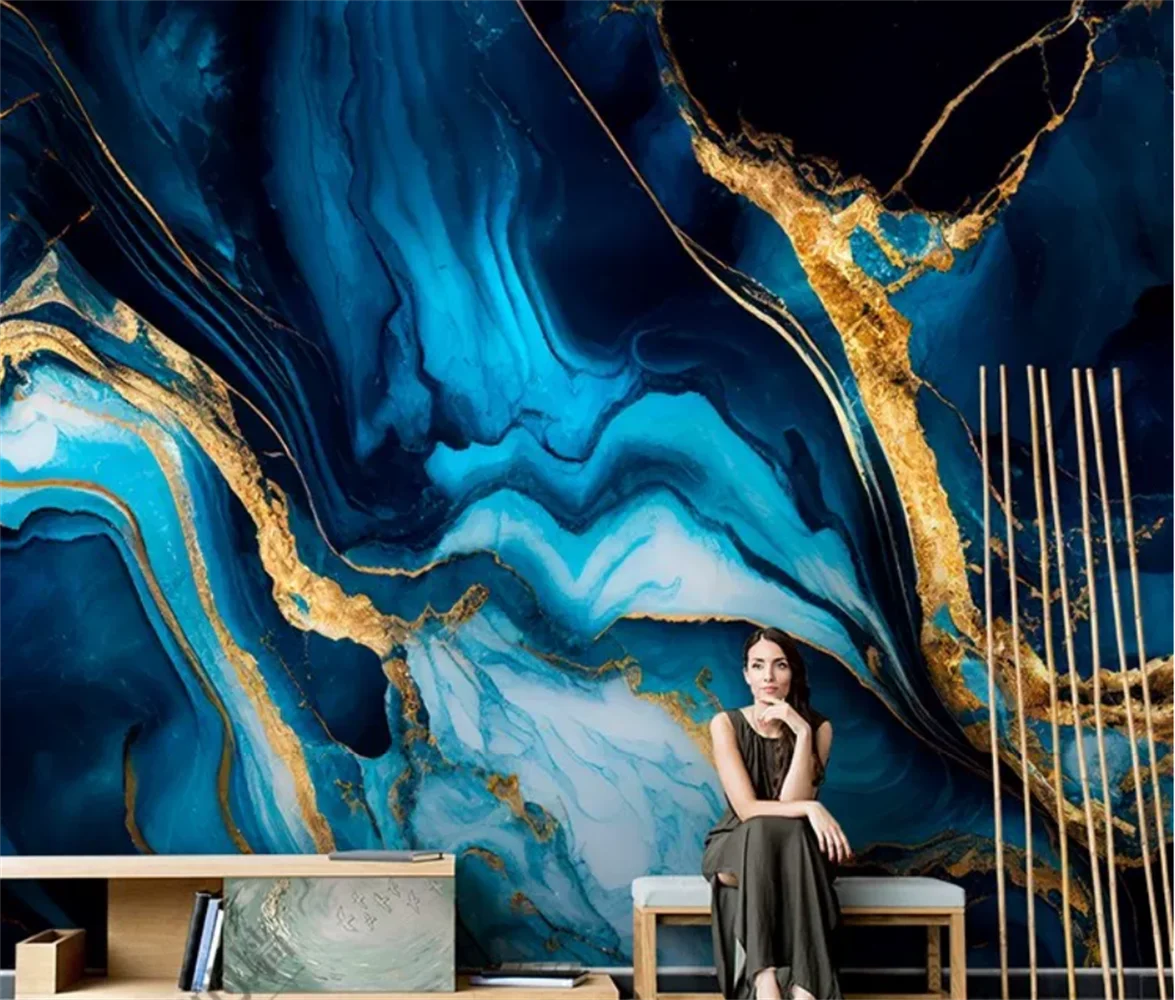 papel-de-parede-de-luxo-leve-para-quarto-com-decoracao-tridimensional-em-marmore-azul-dourado-natural-nordico