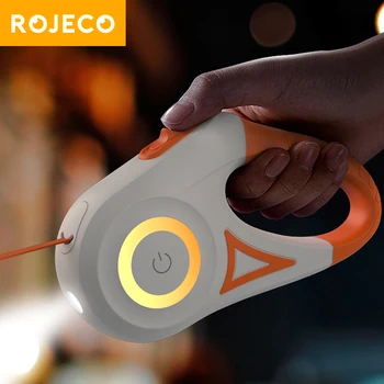 LED Retractable Dog Leash- LED Built-in Flashlight 1