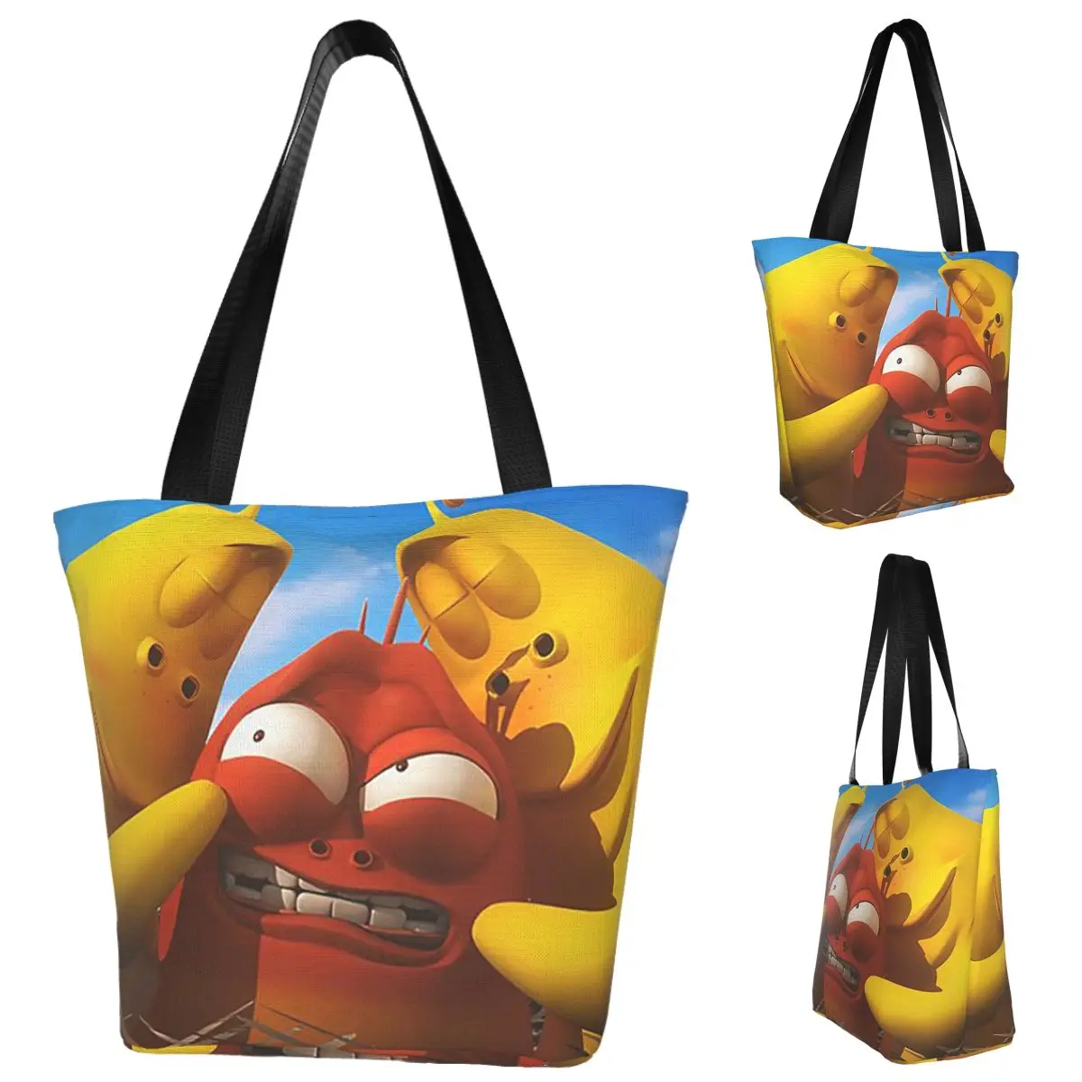 larva-amarelo-vermelho-engracado-anime-sacola-de-compras-lona-grande-capacidade-sacos-ombro-shopper-bolsa-de-mercearia-para-mulher