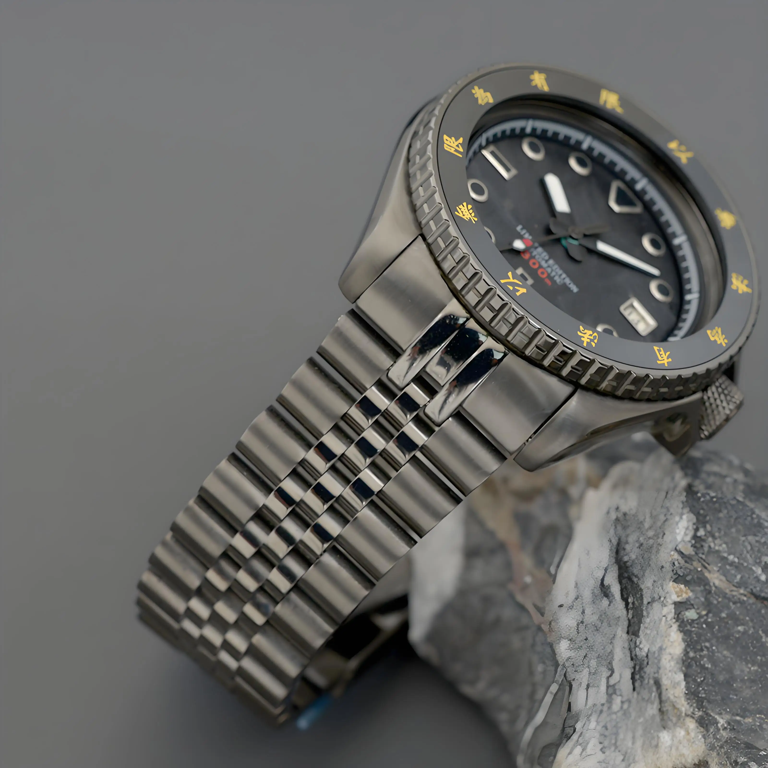 Gun Colour SKX007 Dive Men's Watch Sapphire Glass 200M Waterproof Resistance Luminous NH35 NH36 Automatic Movement - view 3