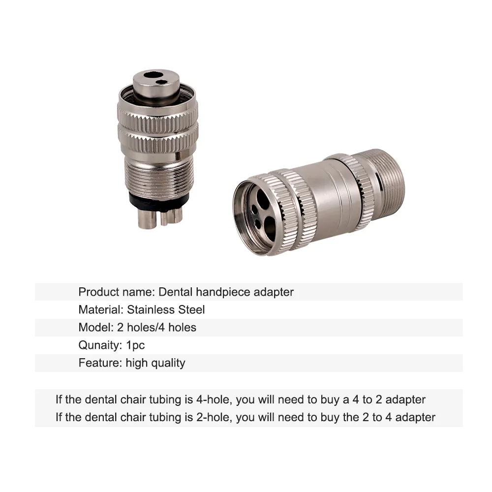 ELIJAH Dental Turbine Handpiece Adapter 4 Holes 2 Holes Changer Connector For High Speed Handpiece Dentists Handpieces Accessory