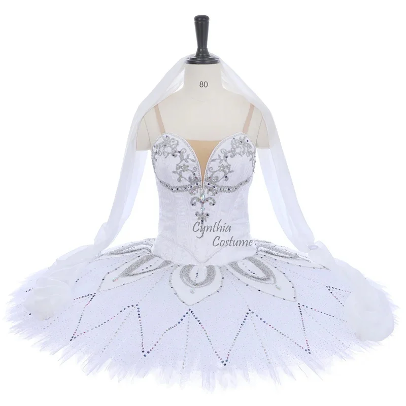 

Классический балетный костюм для сцены: Лебединое озеро, Снежинки, Баядер, Щелкунчик. Балетный танцевальный костюм с крючками на лифе.