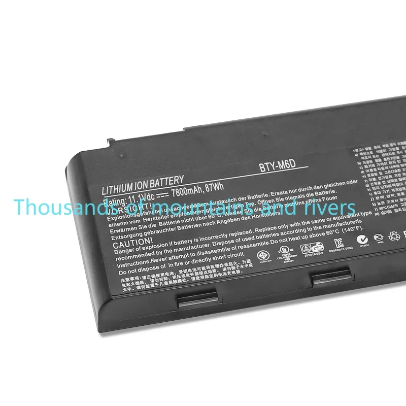 

Новая батарея для ноутбука BTY-M6D для ноутбука MSI GX660 GT680R GT783R 9CELLS GT60 GT70 GX780R GX680 GX780 GT780R GT660R GT663R