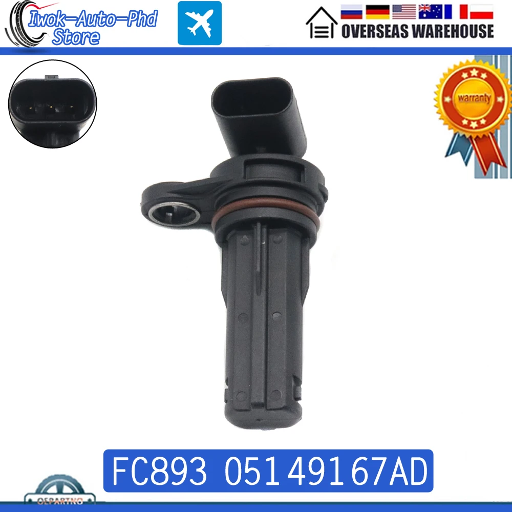 

FC893 05149167AD CPS Camshaft Position Sensor For Chrysler 200 300 Town & Country Dodge Journey Jeep Wrangler 2011-21 3.6L