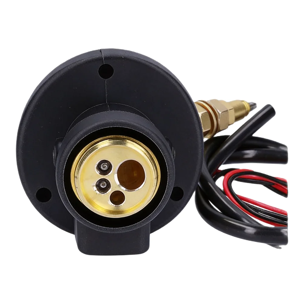 Central Connector MIG Welding Panel Socket MIG Welding Central Connector Accessory Black For MIG Welding Machines