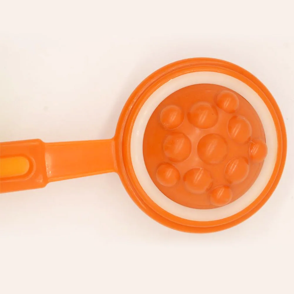 

2pcs Long Handle Massage Hammer Multifunctional Therapy Roller Ball Stick For Neck Shoulder Back Legs Portable Durable Plastic